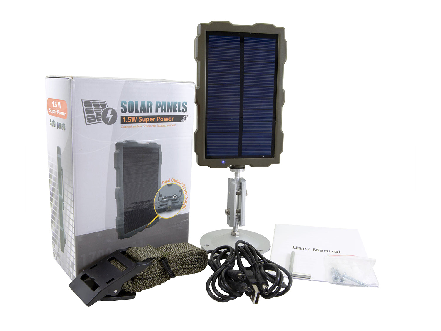 Solar Panel Rechargeable Battery Supply Power for Trail Cameras