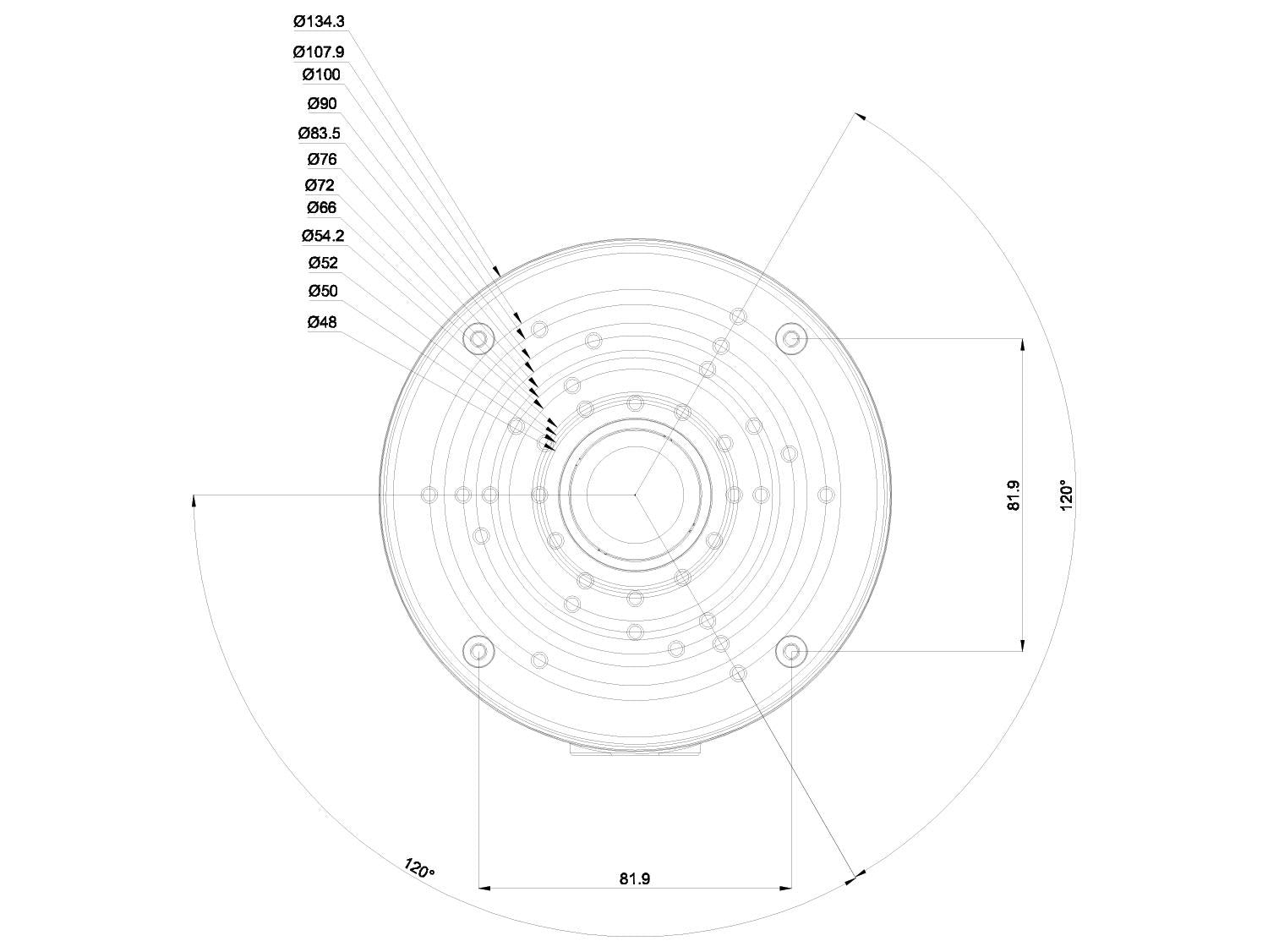 Gamut Turret CCTV Camera Junction Box