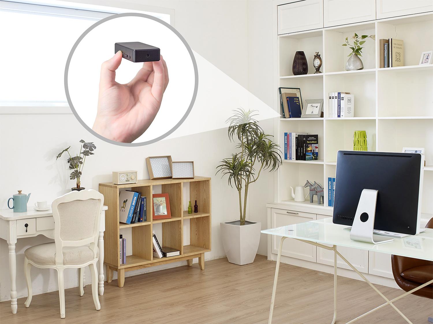 Mini Battery-Powered Pinhole Spy Camera with Motion Detection 720p HD