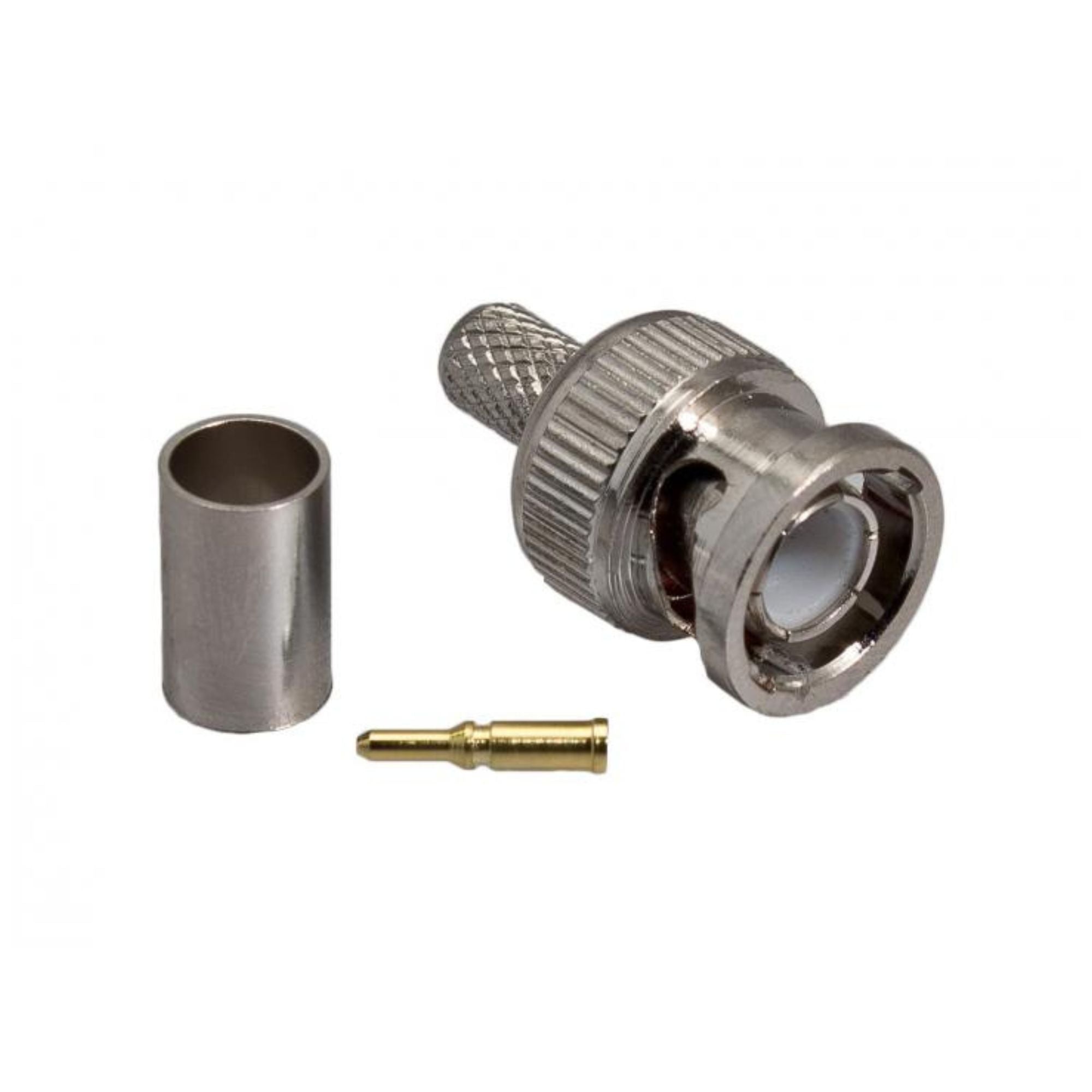 BNC Crimp Fit Connector for RG59 Coaxial CCTV Cable