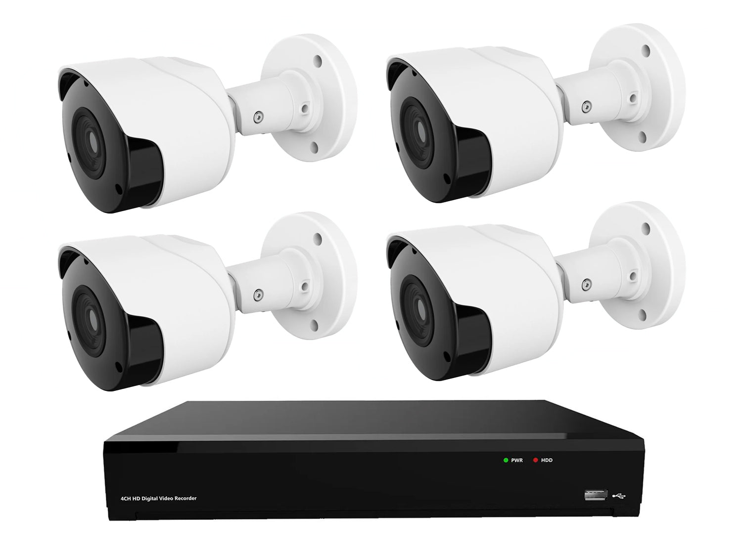 Gamut 5MP HD-TVI 4 Bullet Camera CCTV System