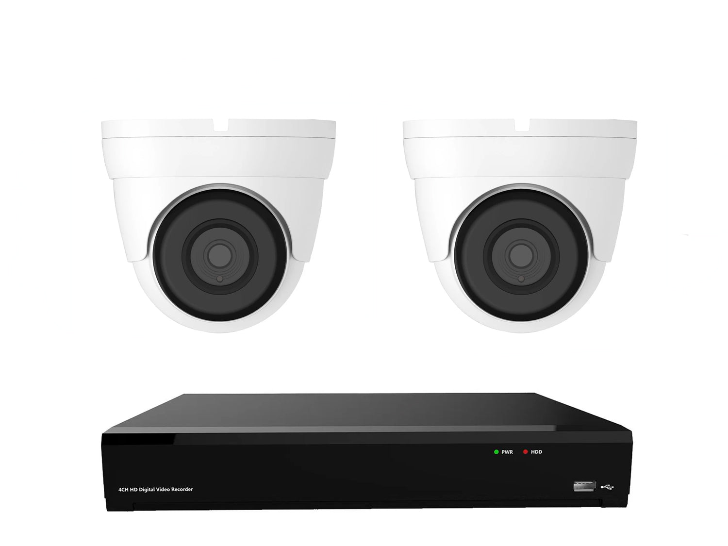 Gamut 5MP HD-TVI 2 Turret Camera CCTV System